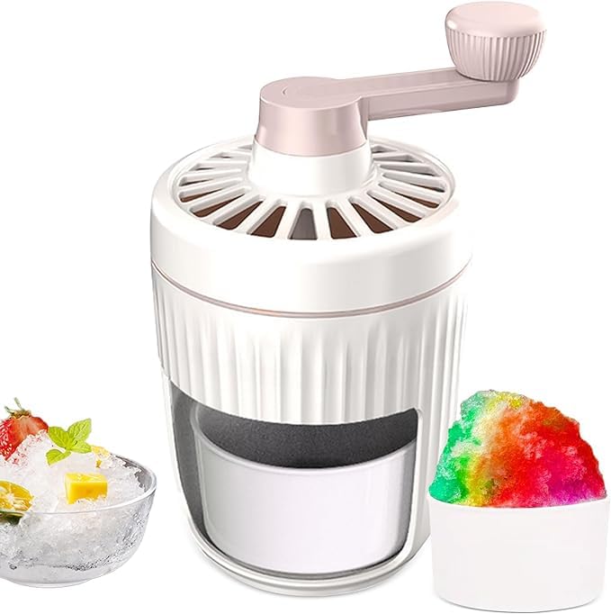 OCTOPUSPRIME OCTOPUSPRIME Ice Crushers Shaved Ice Machine Manual Ice Crusher Bpa Ice Shaver Machine Portable Crushed Ice Maker with Hand Crank Snow Cone Maker with Ice Cube Tray 1  - Image 1