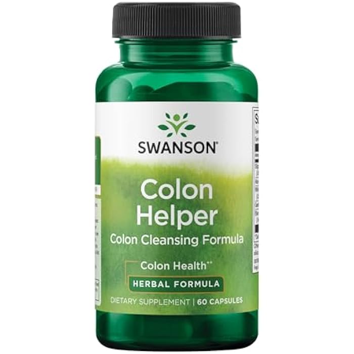 Swanson Colon Helper - Promotes Digestive Health Using Vervain, Goldenseal Root, Slippery Elm Bark & More - Herbal Supplement Aiding Healthy Eliminations - (60 Capsules)(1 Pack) - Image 1