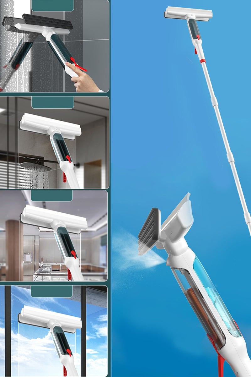 منظف نوافذ مغناطيسي عالي الارتفاع - أداة مسح زجاج مزدوجة الجوانب مع حبل أمان للاستخدام الخارجي - Image 1