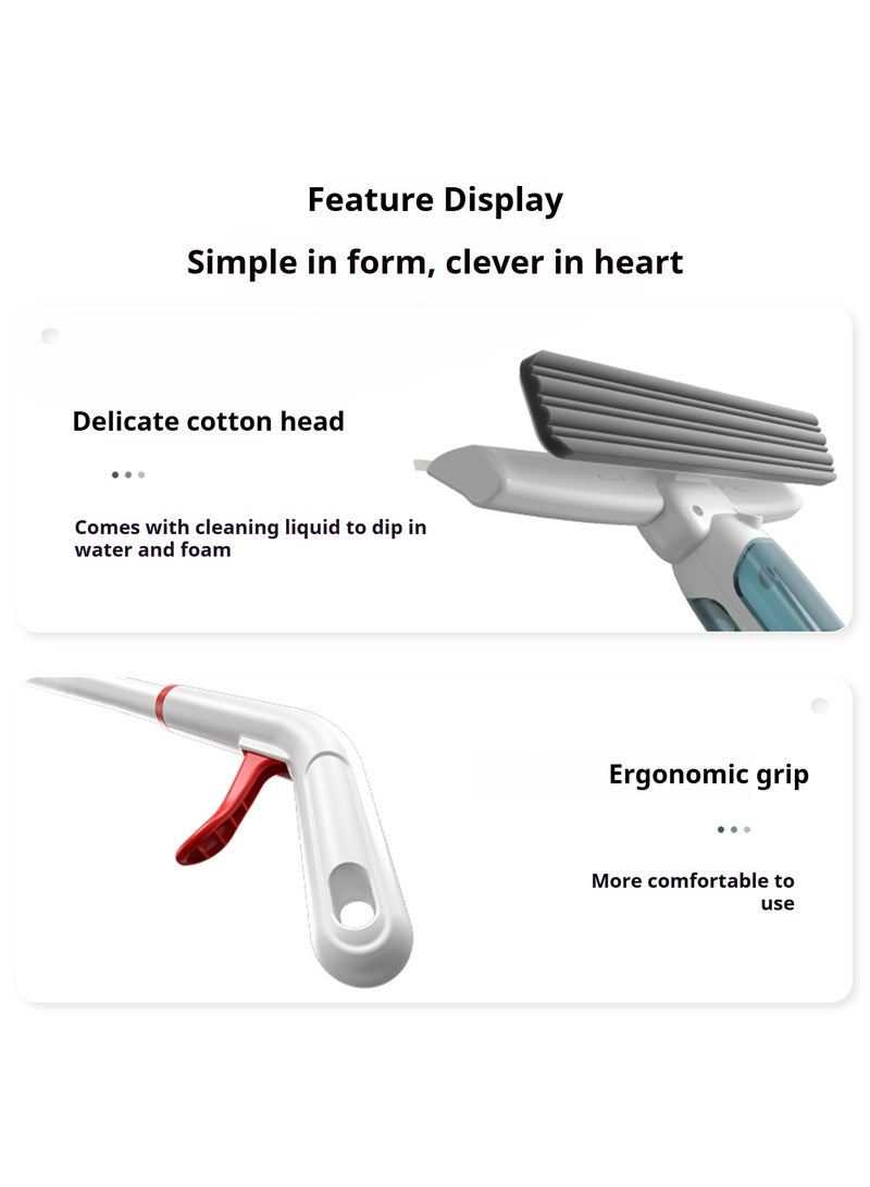 منظف نوافذ مغناطيسي عالي الارتفاع - أداة مسح زجاج مزدوجة الجوانب مع حبل أمان للاستخدام الخارجي - Image 5