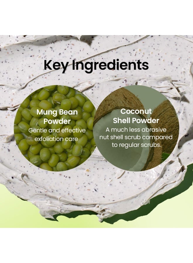 beplain Mung Bean Pore Clay mask 120ml | Fragrance-Free | Wash Off Mask for Blackhead & Whitehead Care | Quick 3 Minute to Gently Cleanse, Exfoliate and Tighten Pores | Korean Skincare - Image 5