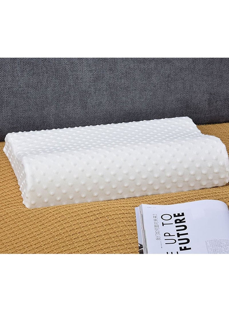Memory Foam Pillow (large) Ergonomic Contour Pillow For Neck Support/Pain Relief - Image 1