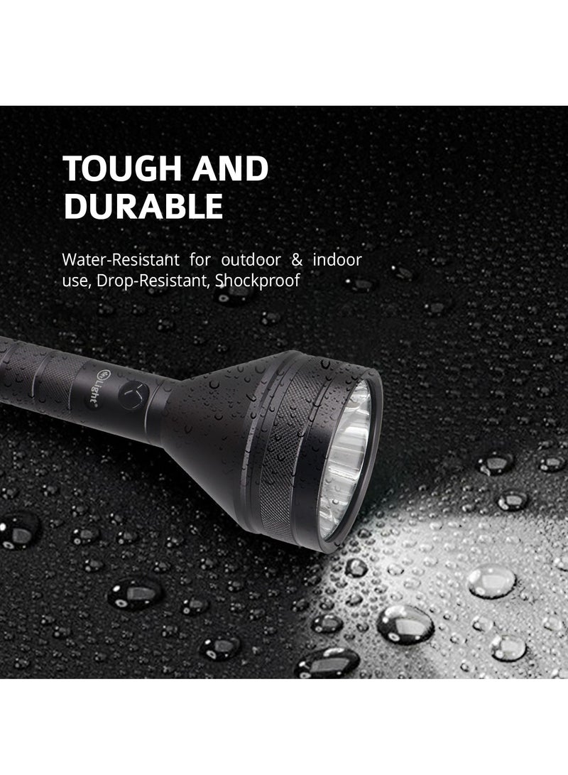 مستر لايت تغطية طويلة المدى 2800 متر مصباح يدوي LED فائق السطوع مصباح يدوي 4 ساعات وقت التشغيل شاحن يو اس بي 850 لومن بطارية عالية الجودة - Image 5