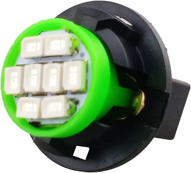 GLOFE T10 194 168 Dash Instrument White LED Light Bulbs Bright Panel Gauge Cluster Dashboard LED Light Bulbs 10Pcs/Set (Green) - Image 4