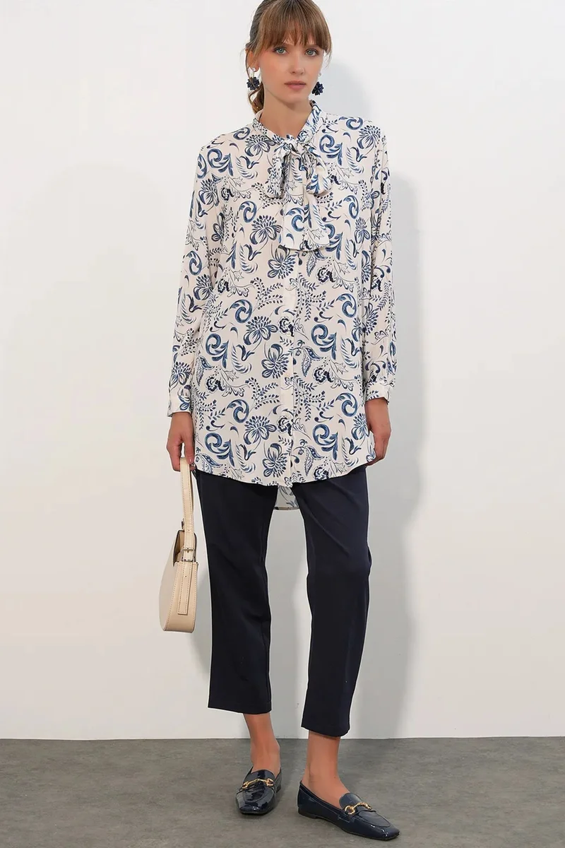 بيغ دارت BDART Long Floral Viscose Shirt
