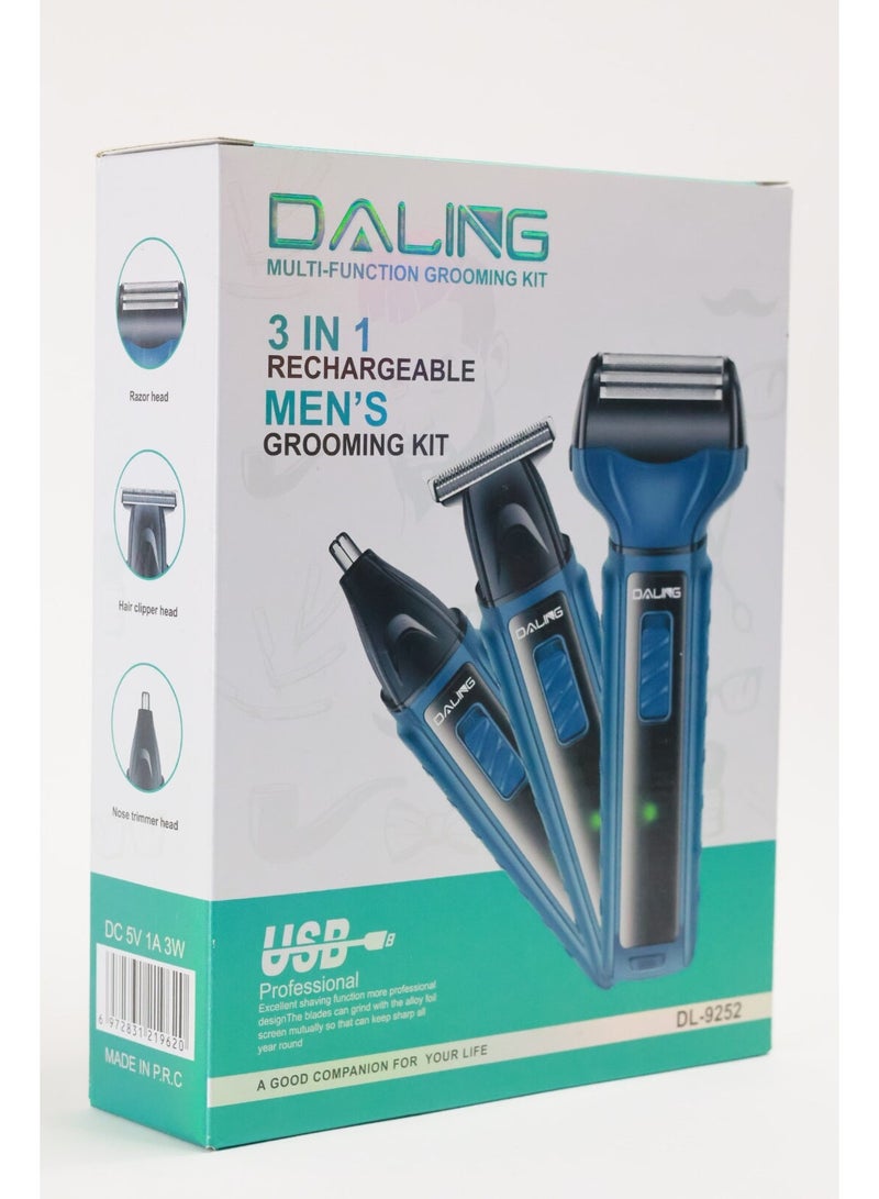 DALING Grooming Set for Men – Shaver, Hair Clipper & Nose Trimmer. - Image 1