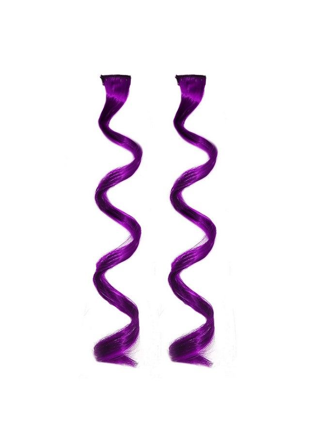 Rapidsflow Curly Colored Hair Streak/Hair Extensions For Women And Girls Real Hair For Highlighting Set Of 6Pc (4115) - Image 5