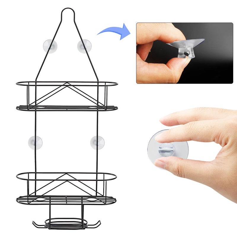 ChengFu 4 Pack Bathroom Shower Caddy Connectors Suction Cups, Heavy Strength Clear Suction Cups Compatible with Zenna Home, Simple Houseware, GeekDigg, Plumboss, Splash Home - Image 4