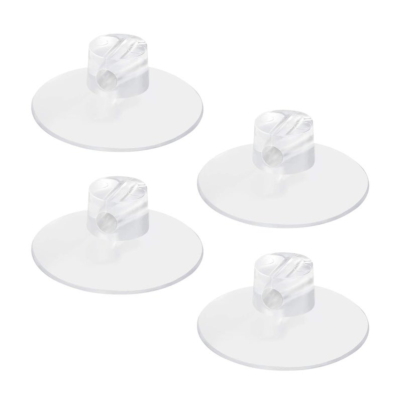 ChengFu 4 Pack Bathroom Shower Caddy Connectors Suction Cups, Heavy Strength Clear Suction Cups Compatible with Zenna Home, Simple Houseware, GeekDigg, Plumboss, Splash Home - Image 1