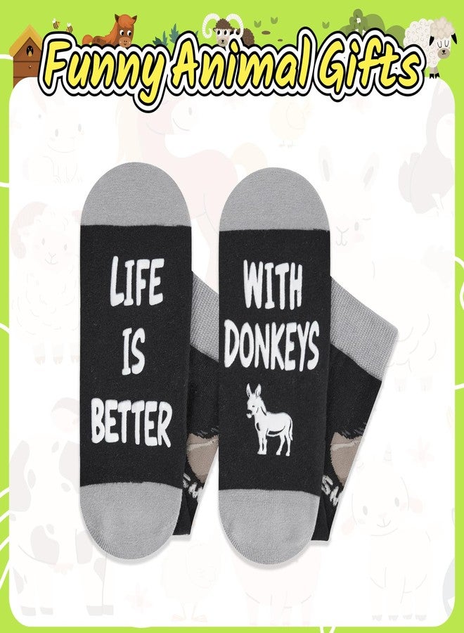 Happy Pop HAPPYPOP Funny Donkey Gifts - Men & Women Silly Farm Animal Socks, Novelty Gag Gifts for Teens - Image 4