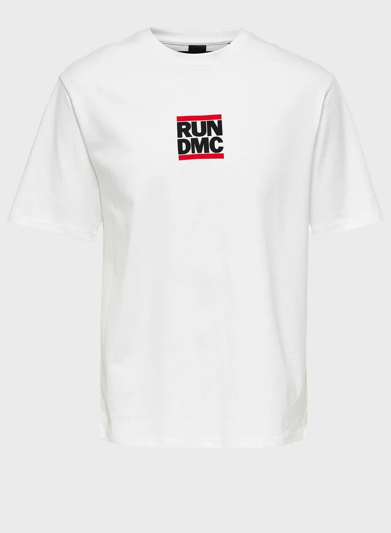 Only & Sons Run Dmc Crew Neck T-Shirt