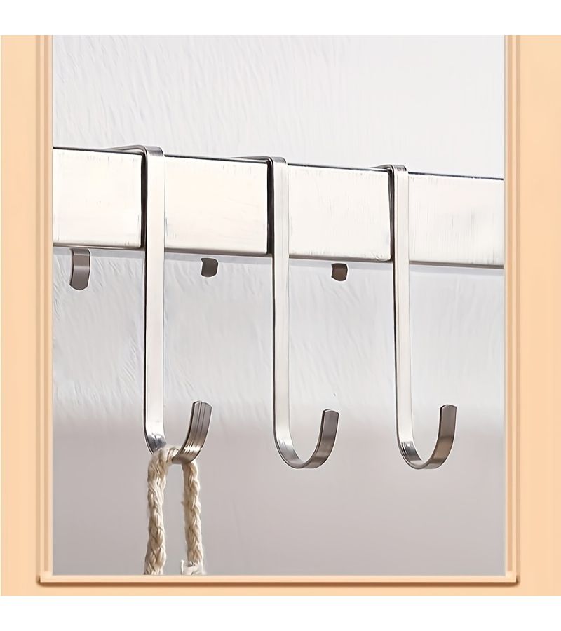 5 Pack Stainless Steel S Hooks 0.31 Inch for Home Organization - Image 1