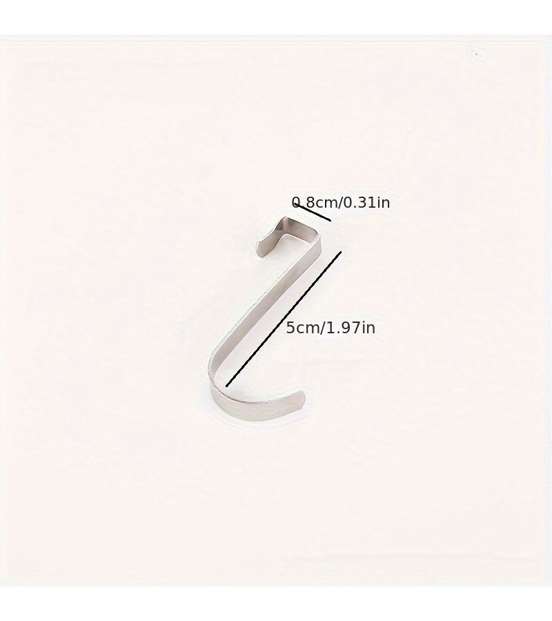 5 Pack Stainless Steel S Hooks 0.31 Inch for Home Organization - Image 3