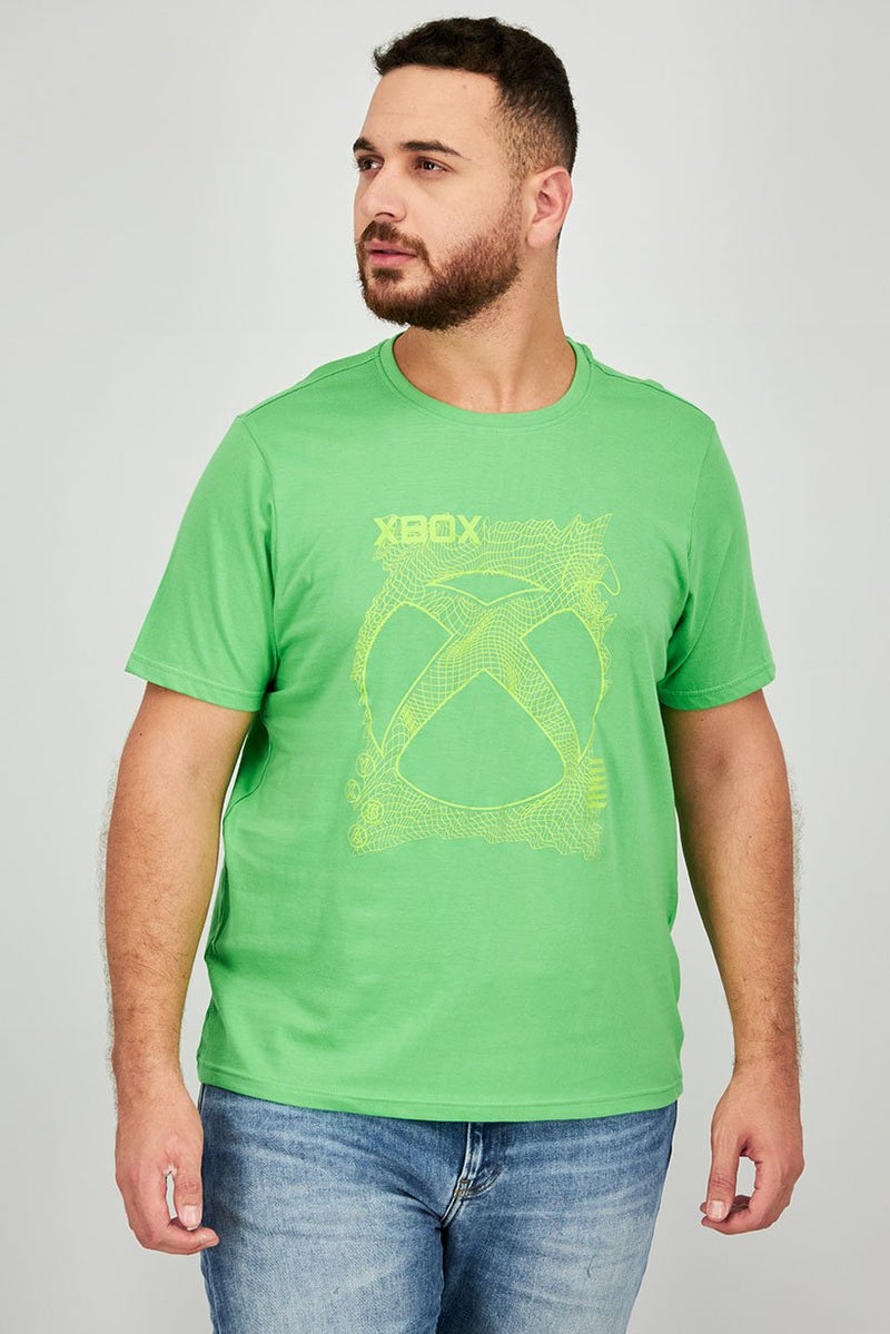 DIFUZED Men Crew Neck Shorts Sleeve Graphic T-shirts, Green - Image 1