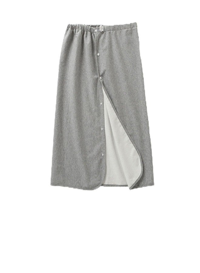 Yodilala Unisex Full Open Adult Diaper Skirt, Waterproof, Adjustable, Reusable Incontinence for Adults, Elderly, Children(Grey,M) - Image 1