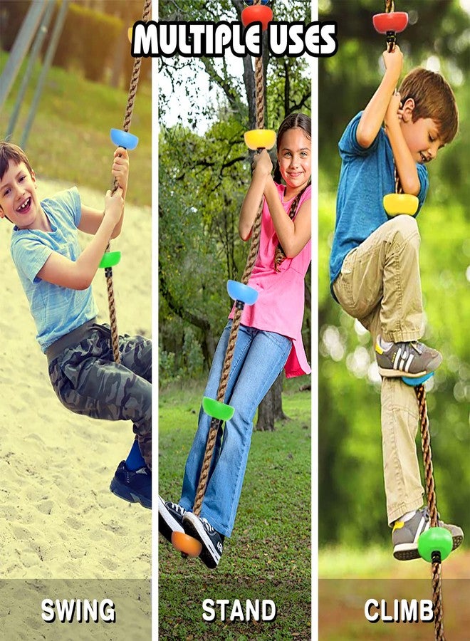 TOPNEW 12 Ninja Tree Climbing Holds and 6.56FT Climbing Rope for Kids, Tree Climber Climbing Kit for Outdoor Ninja Warrior Obstacle Course Training - Image 5