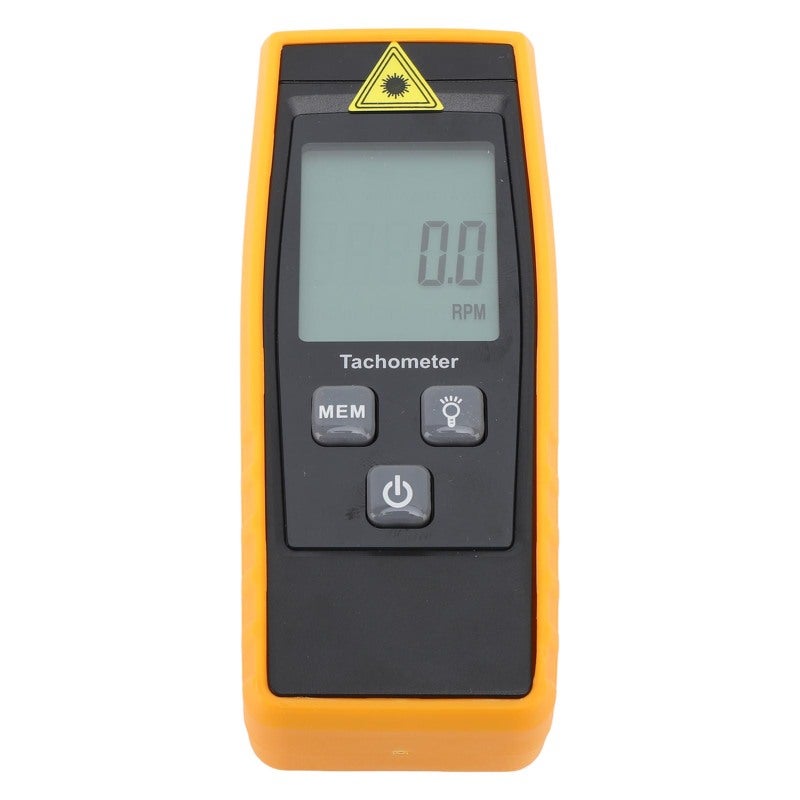 مقياس سرعة بصري غير تلامسي 2.5-99999 دورة في الدقيقة مع شاشة LCD كبيرة - مقياس سرعة دوراني رقمي مع تخزين البيانات للمحركات وأجزاء الآلات - Image 3