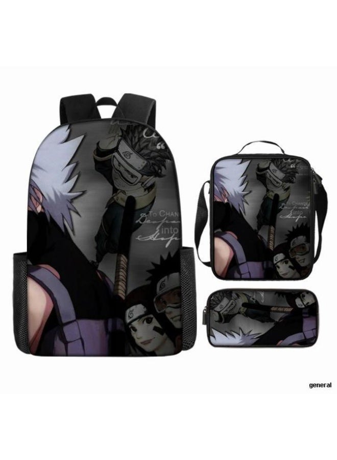 عام حقيبة ظهر مطبوعة بالرسوم المتحركة + حقيبة يد + مجموعة حقيبة قلم، مجموعة حقيبة عملية من ثلاث قطع (يتوفر الطلاب والأطفال والأصدقاء وتسلق الجبال وما إلى ذلك) - 88 - Image 1