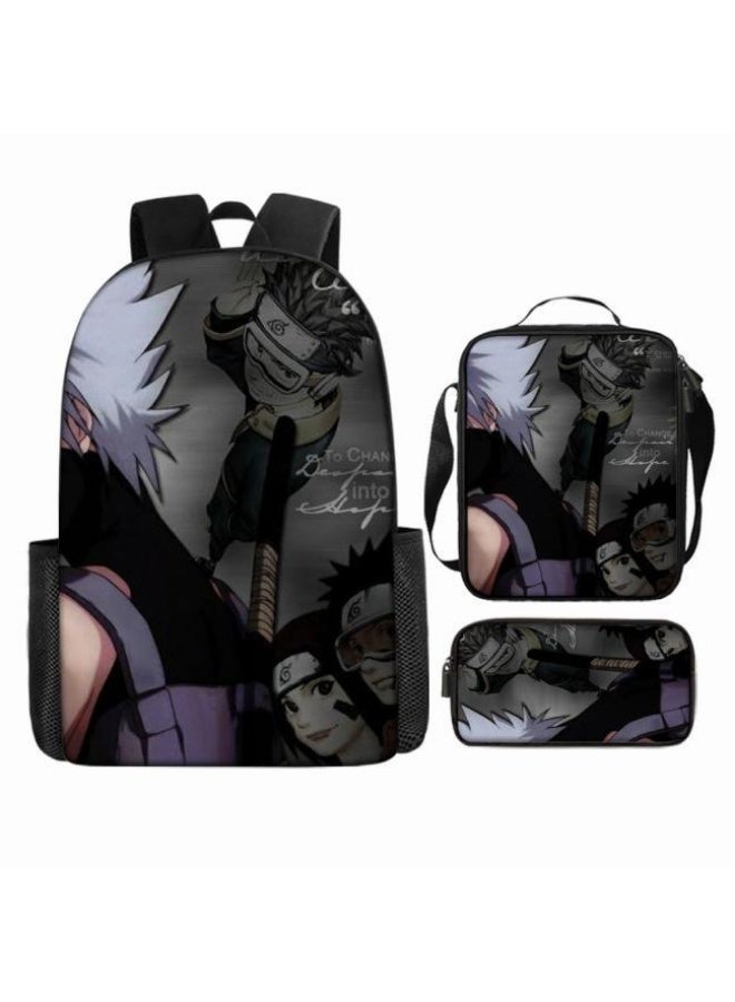 عام حقيبة ظهر مطبوعة بالرسوم المتحركة + حقيبة يد + مجموعة حقيبة قلم، مجموعة حقيبة عملية من ثلاث قطع (يتوفر الطلاب والأطفال والأصدقاء وتسلق الجبال وما إلى ذلك) - 88 - Image 2