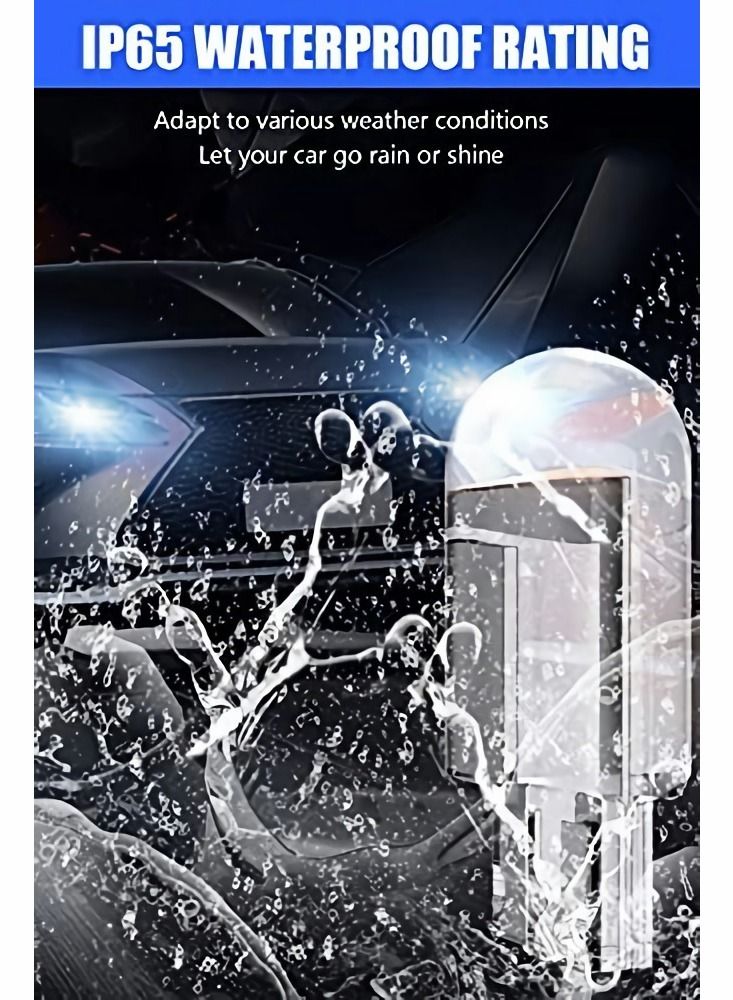 194 LED Bulbs 6000K White, 68 2825 W5W T10 Wedge COB Replacement Bulbs, Super Brightness, for License Plate Lights, Car Position Lamps, Map Light, 30pcs - Image 4