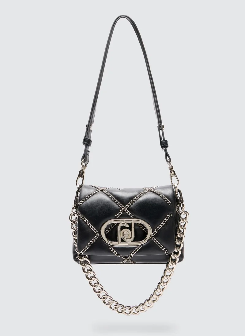 Liu Jo Lapuffy Shoulder Bag With Chains