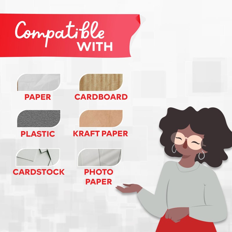 XFasten Adhesive Roller for Scrapbooking, 8mm x 30ft 4-Pack Double Sided Glue Tape Roller, Scrapbook Supplies for Adults, Photo Tape for Scrapbooking - Image 5