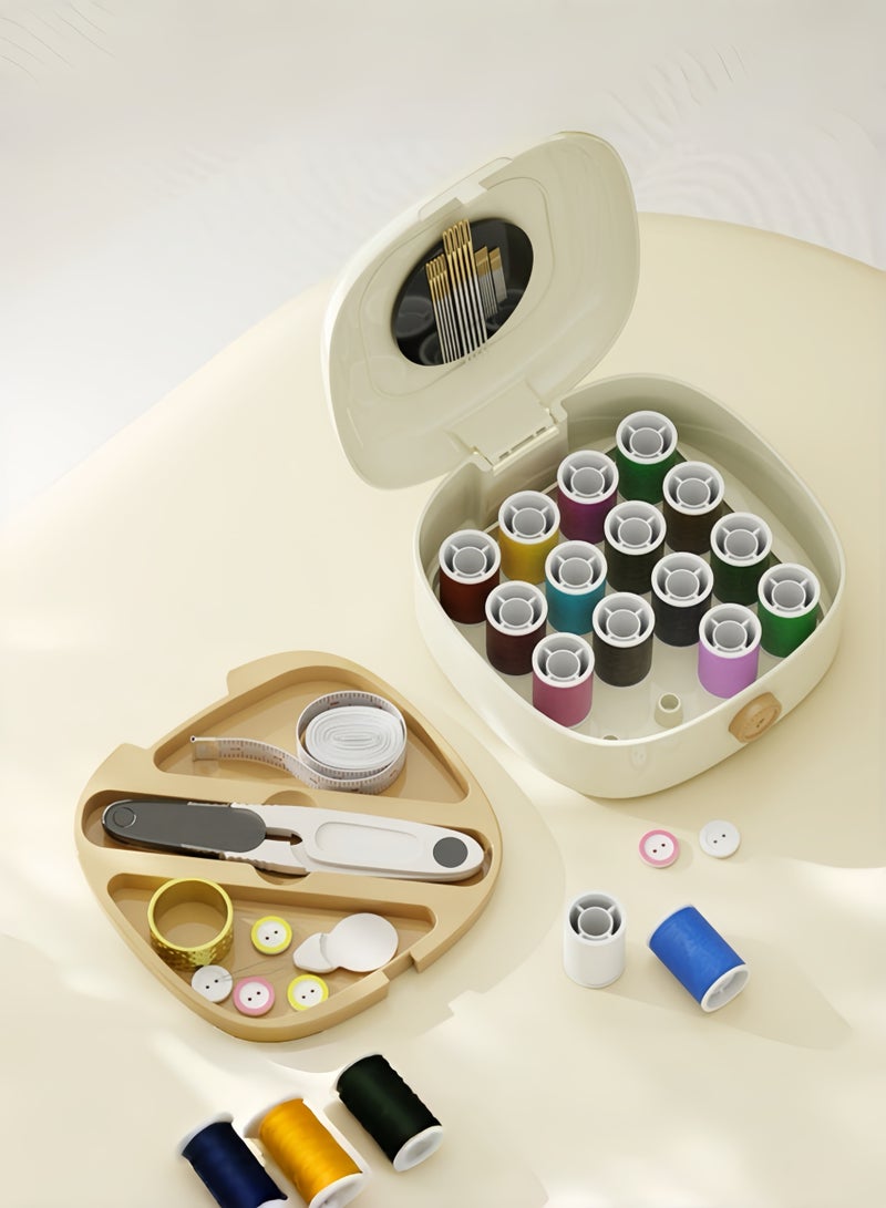 مجموعة أدوات الخياطة المغناطيسية، مجموعة الإبر والخيوط مع مستلزمات الخياطة مجموعة أدوات الخياطة الصغيرة المحمولة للسفر، حقيبة تخزين الإبر المغناطيسية - Image 4