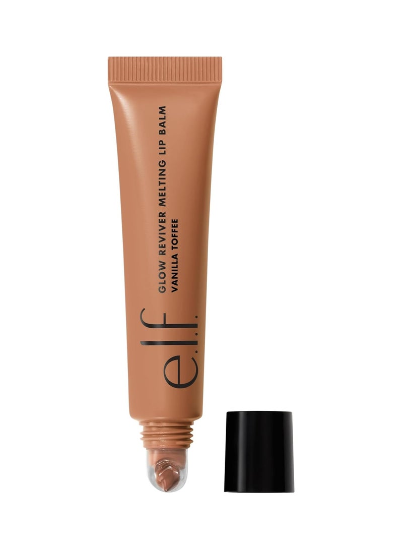 elf e.l.f. Glow Reviver Melting Vanilla Toffee Lip Balm, Hydrating Tinted Lip Balm For A Glossy Finish & Soft, Supple Lips, Vegan & Cruelty-Free - Image 1