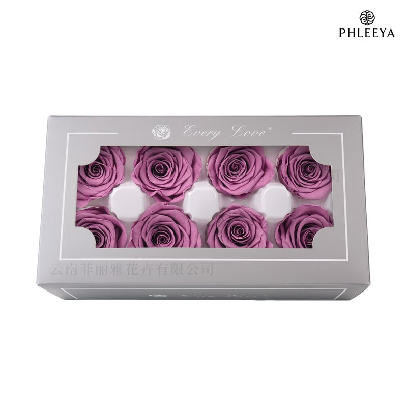 Eternal Flower Rose Flower Head Diy Material 4-5Cm8 Finished Bouquet Gift High Sense Dried Flowers Flowers - Image 1