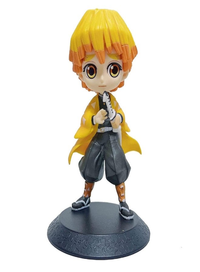 FowWelt مجسم زينيتسو أغاتسوما من سلسلة قاتل الشياطين كيميتسو نو يايبا، بطول 6 بوصات | مجسمات ألعاب خفيفة الوزن وجذابة ومتينة لتزيين المنزل والمكتب وطاولة الدراسة - زينيتسو أغاتسوما - Image 1