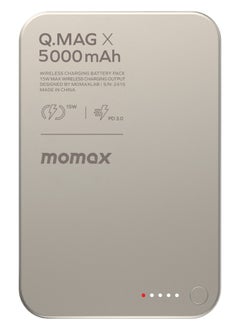 Momax Momax Q.Mag X 5000 mAh Magnetic Wireless Battery Pack USB-C Up to 15W PD output - Titanium Grey  - Image 2