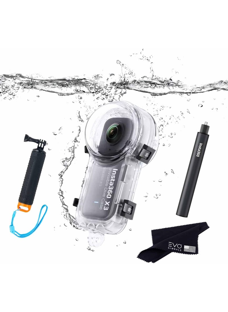 Insta360 Insta360 X3 Invisible Dive Case with Invisible Selfie Stick New  Waterproof Up to 50m 164ft  - Image 1