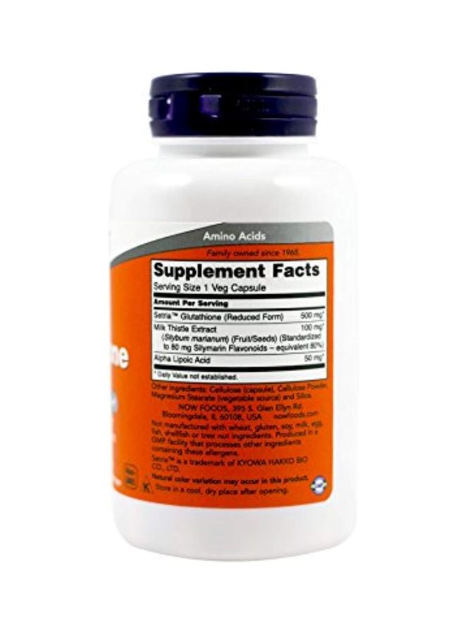 Now Foods Pack Of 2 Glutathione 500mg - 60 Capsules - Image 2