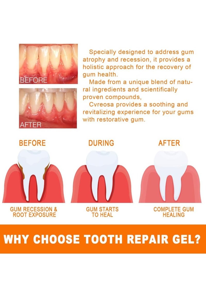 EELHOE Ampoule Tooth Serum, Deep Cleaning & Gum Repair Toothpaste, Fresh Breath, Natural Ingredients, 1.5ml * 7Pcs - Image 4