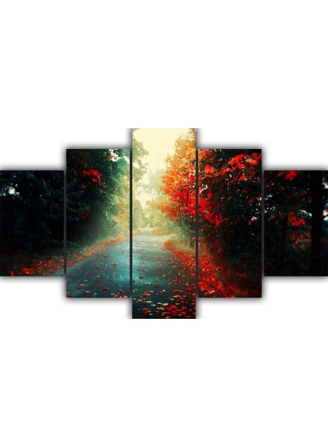 Go Hooked Multiple Frames Designer Printed Wall Décor - 5 Frames/Wall Decor/Home Decor Print - Image 1