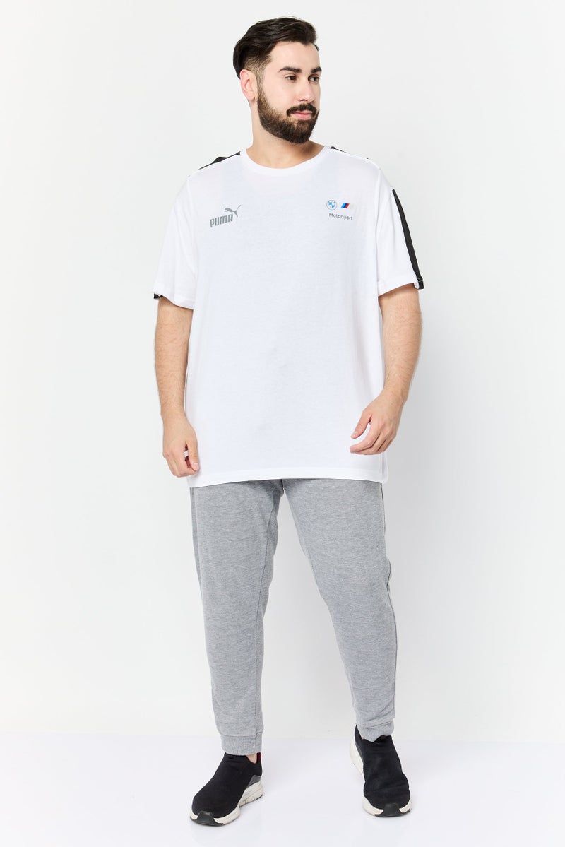 PUMA تي شيرت تدريب قصير الأكمام للرجال من بومّا x بي إم دبليو للرياضة، أبيض - Image 3