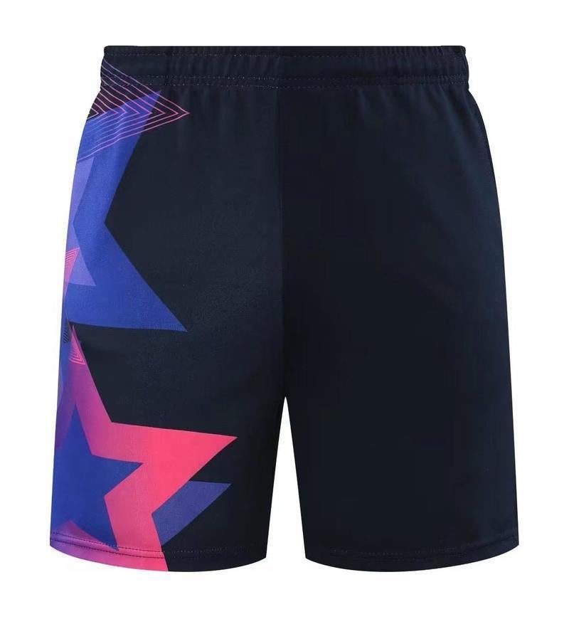Generic Quick-Drying Primary and Secondary School Students Table Tennis Suit Adult Competition Training Suit Badminton Suit Tennis Suit Dragon Boat Suit Summer 6006 royal blue shorts 