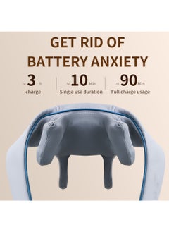 EzzySo Electrical Shiatsu Shoulder And Neck Massager Infrared Heated Kneading Massage Shawl Trapezius Massage Free Hands  - Image 3