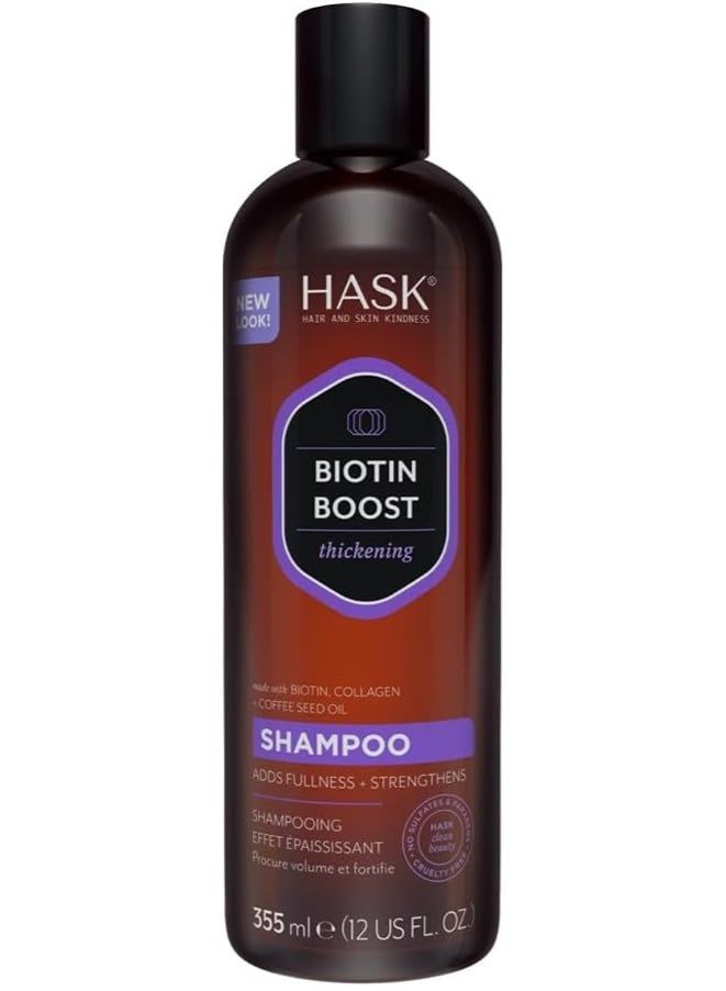 HASK Biotin Boost Thickening Shampoo 355ml - Image 1