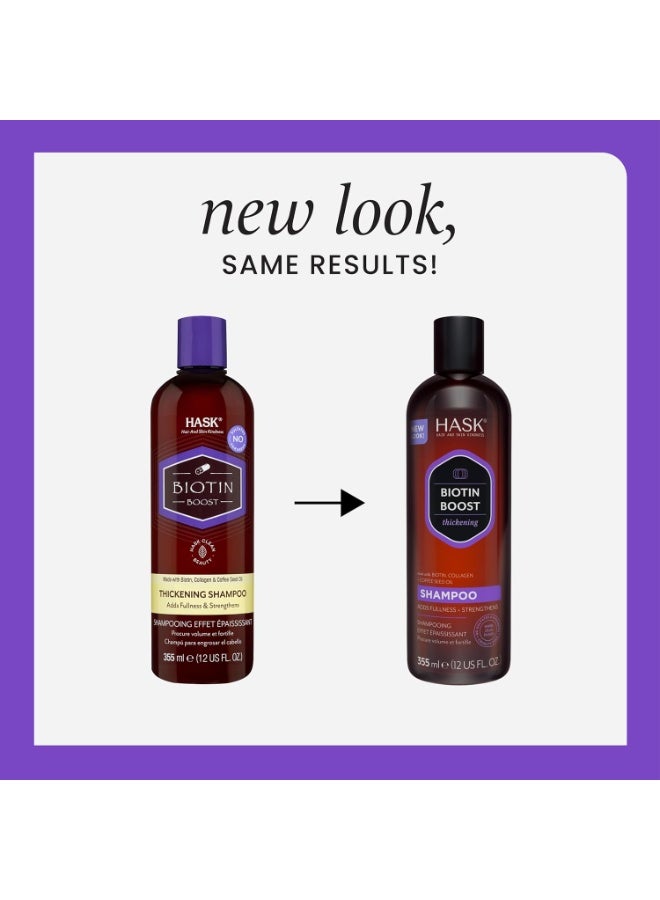 HASK Biotin Boost Thickening Shampoo 355ml - Image 4