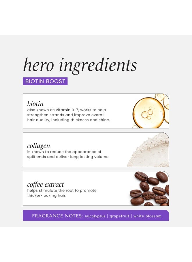 HASK Biotin Boost Thickening Shampoo 355ml - Image 5