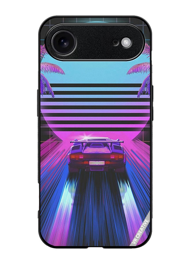 VR CREATIVE Protective Case Cover For Apple iPhone 17 Air Retro Synthwave Ps4 Design Multicolour