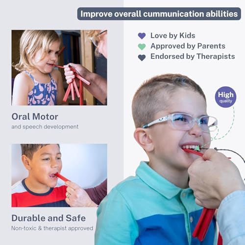 Indusoire 6 Pcs Speech Therapy Tools, Speech Oral Kit, Mouth Opening Kit Can Aid In Strengthening The Tongue Muscles and Improving Overall Oral Motor Skills, Which Are Crucial for Speech Production. - Image 3