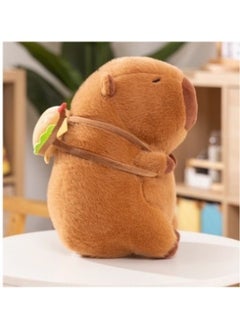 Slug Bear Capibala Doll Maillard Capybara Plush Toy Ugly Cute Doll Large Pillow Children's Toy-Color:Burger Capybara-Height:55cm