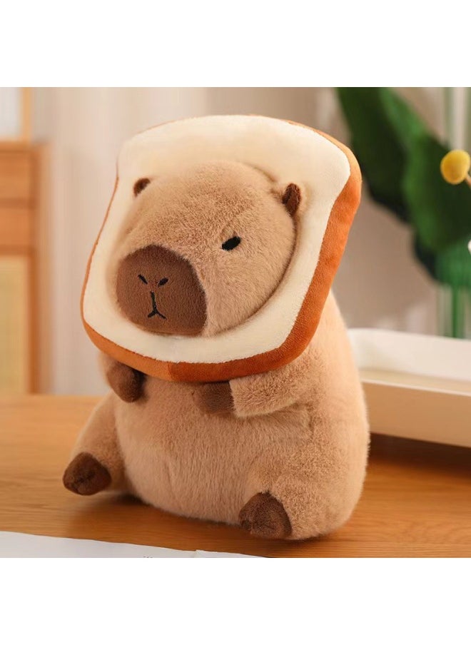 null - Slug Bear Capibala Doll Maillard Capybara Plush Toy Ugly Cute Doll Large Pillow Children's Toy-Color:Burger Capybara-Height:55cm - Image 1