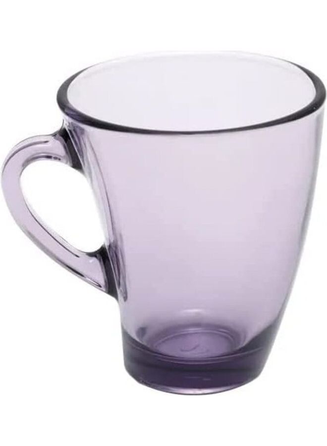 باساباتشي طقم أكواب شاي  بينجوين - 6 أكواب - 295 مل (10 أونصة) - صناعة تركية بنفسجي شفاف - Image 2