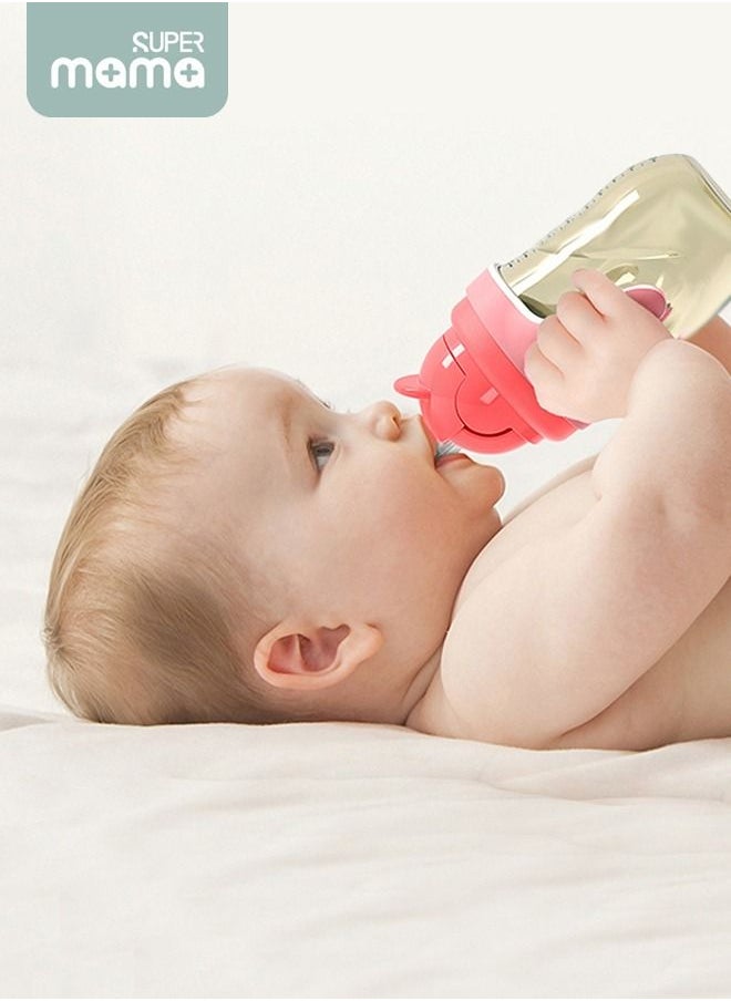 SUPERMAMA PPSU Baby Sippy Cup Boys and Girls Toddler Straw Cups Kids Water Bottle Spill Proof for School Outdoor Or Indoor BPA Free Easy To Hold Red 325ml  - Image 5