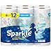 Sparkle PickASize Paper Towels Spirited Print Design 6 Double Rolls 660 Sheets Total Strong 2Ply Towels for Kitchen Cleanup and Everyday Messes - Image 1