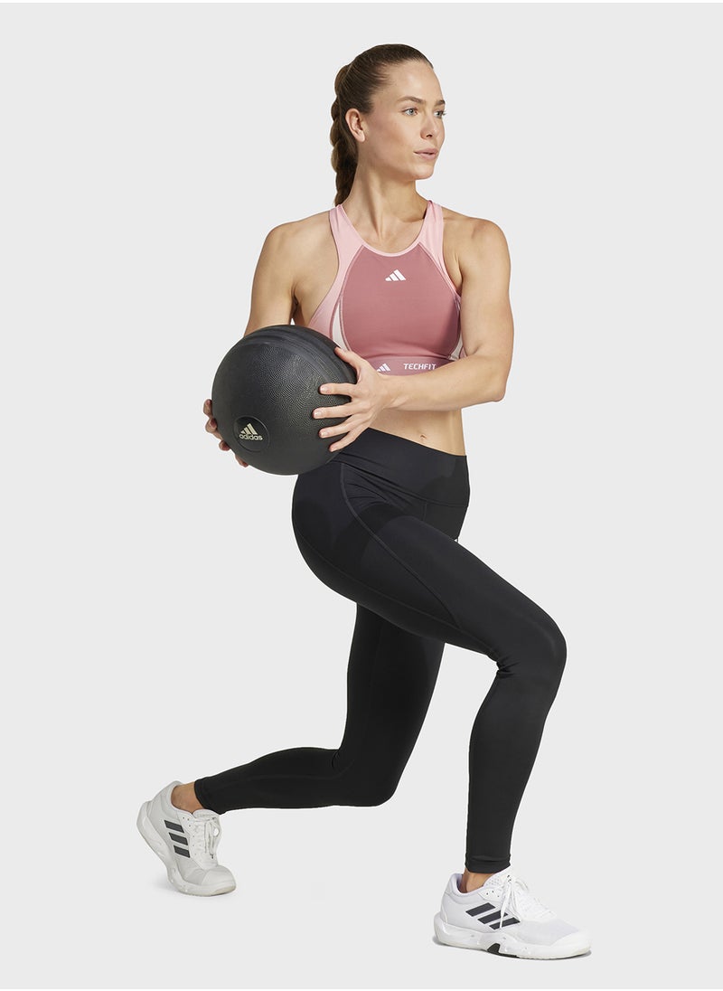 Adidas - Techfit Colorblock Bra - Image 1