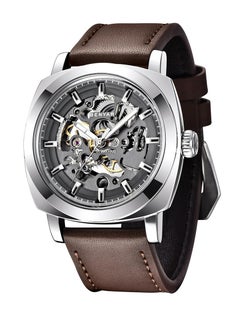 BENYAR Automatic Watches for Men Skeleton Mechanical Leather Strap Mens Watch 30M Waterproof Men's Stylish Gift  - Image 1